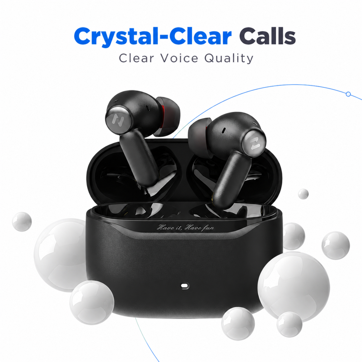 Havit TW991 Pro Hybrid ANC up to -45dB | Spatial Audio | Crystal-Clear Voice Calls | Powerful Bass | Immersive Sound