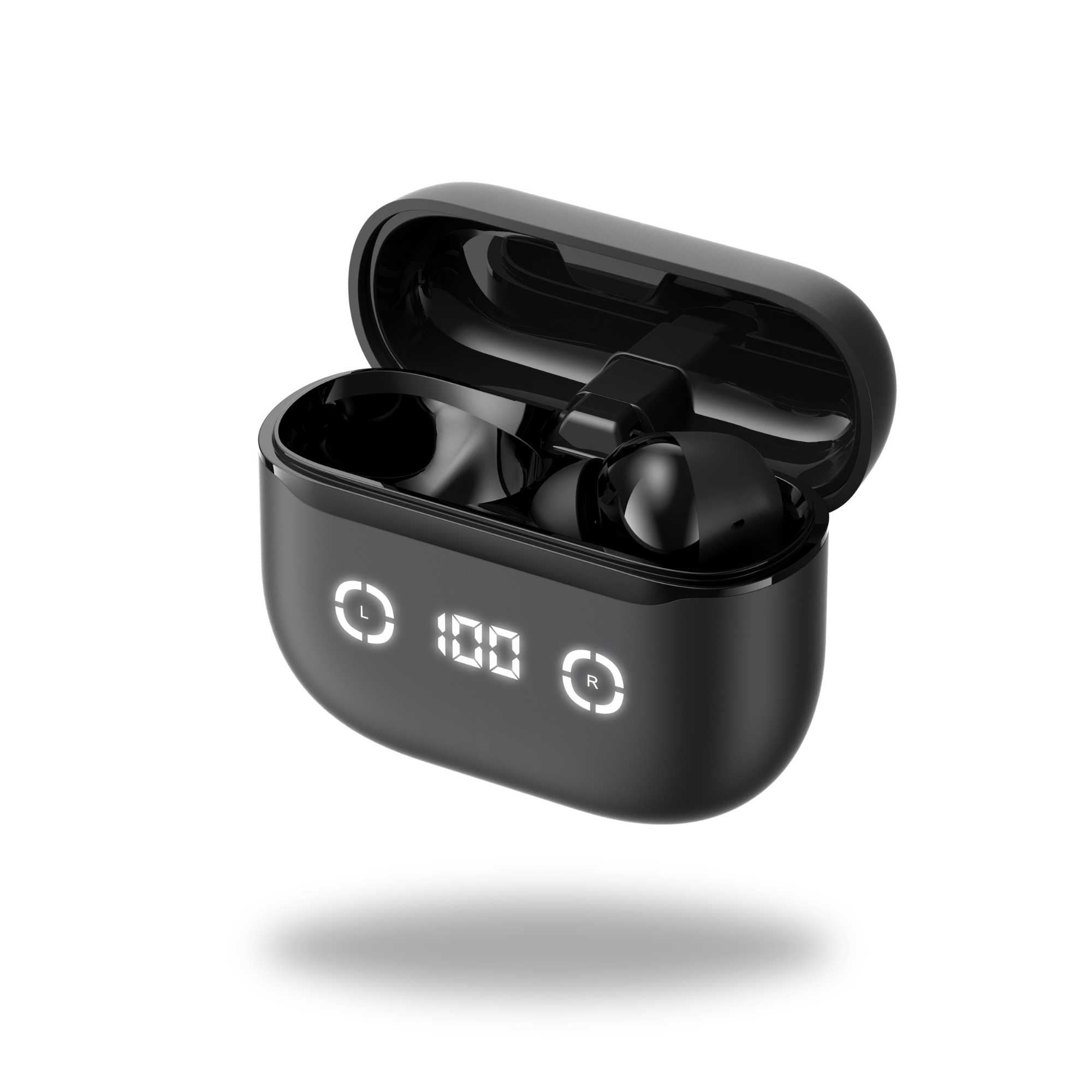 HAVIT Wireless Bluetooth TWS Earbuds LED Display Case Deep Bass Black
