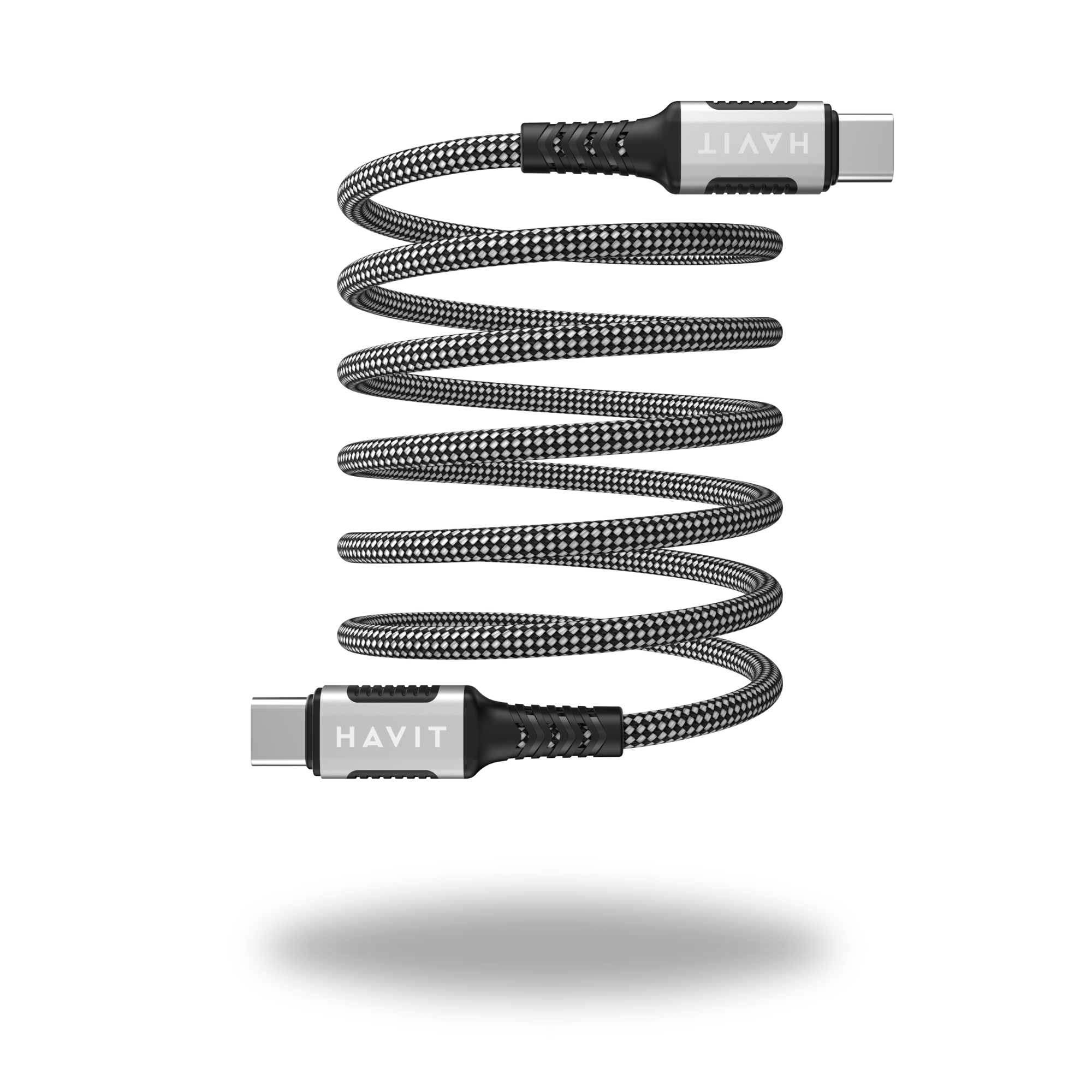 HAVIT USB Type-C to Type-C Magnetic Fast Charging Braided Cable