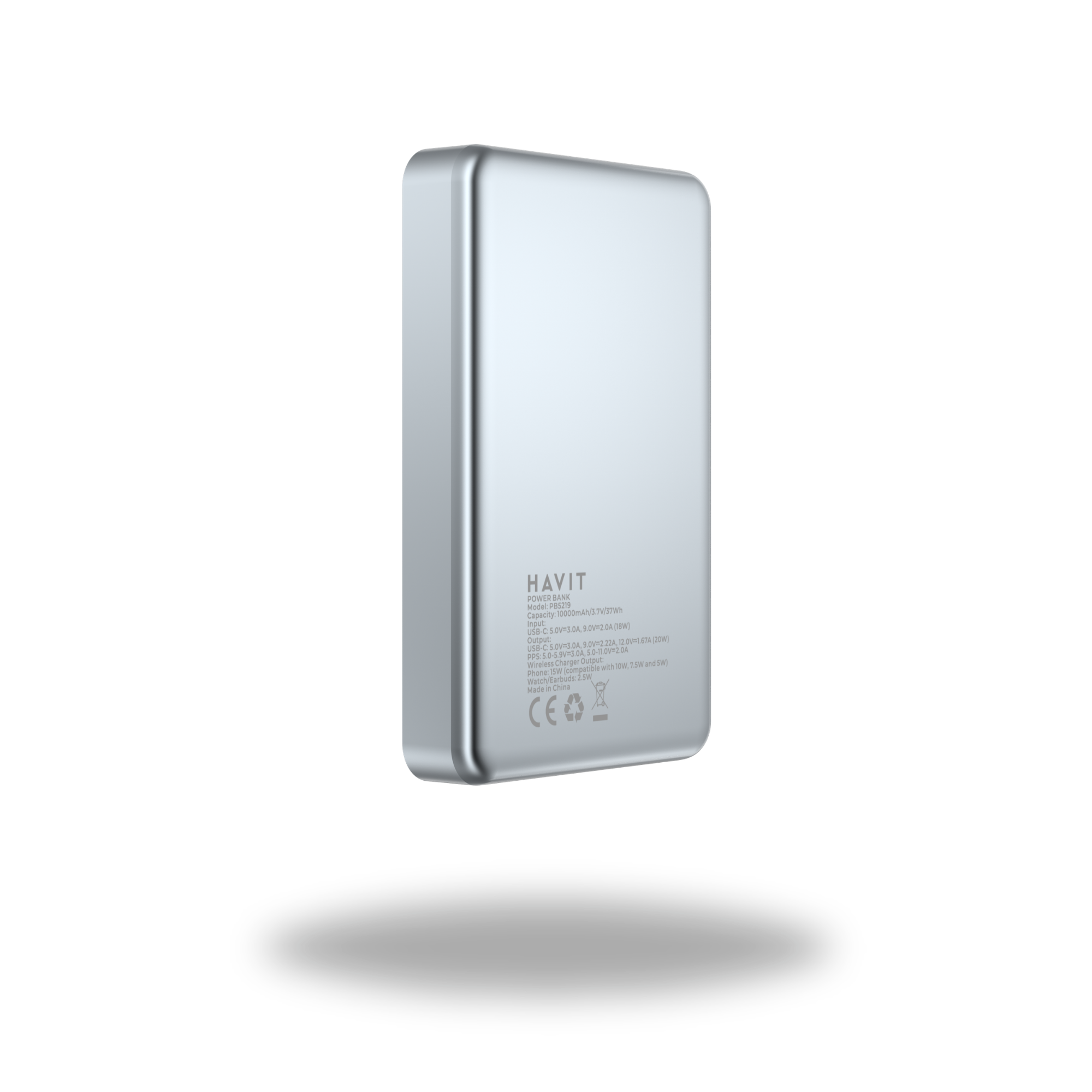 HAVIT Fast magnetic charging with power bank for smartphone and smartwatch devices.