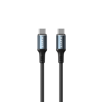HAVIT CB6310 USB-C to USB-C PD60W Fast Charging Nylon Braided Cable (1m)