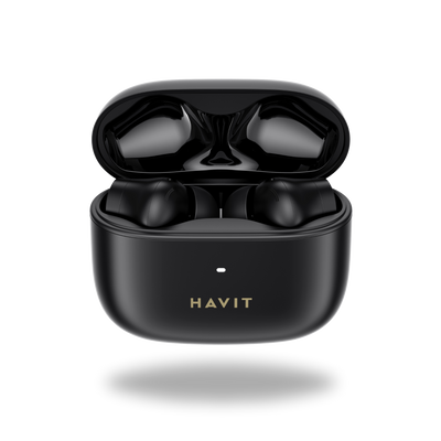 HAVIT True Wireless Bluetooth Earbuds with Portable Charging Case Black