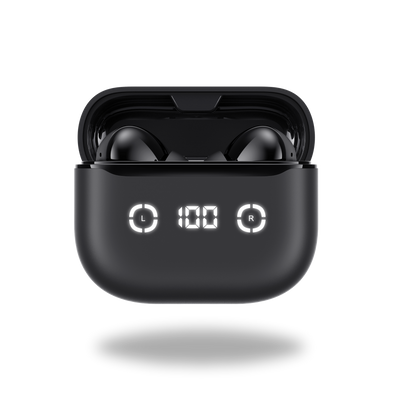 HAVIT TWS Wireless Earbuds TW984 with LED Display Case  ANC, ENC Calls, Deep Bass, 24H Playtime, Multipoint | Black