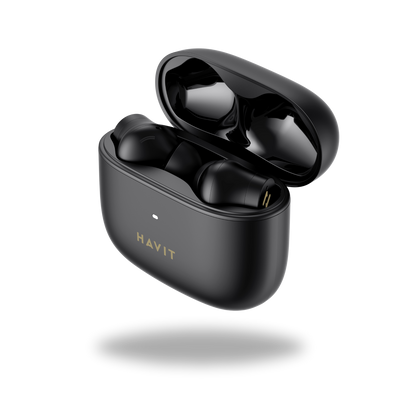 HAVIT True Wireless Bluetooth Earbuds with Portable Charging Case Black