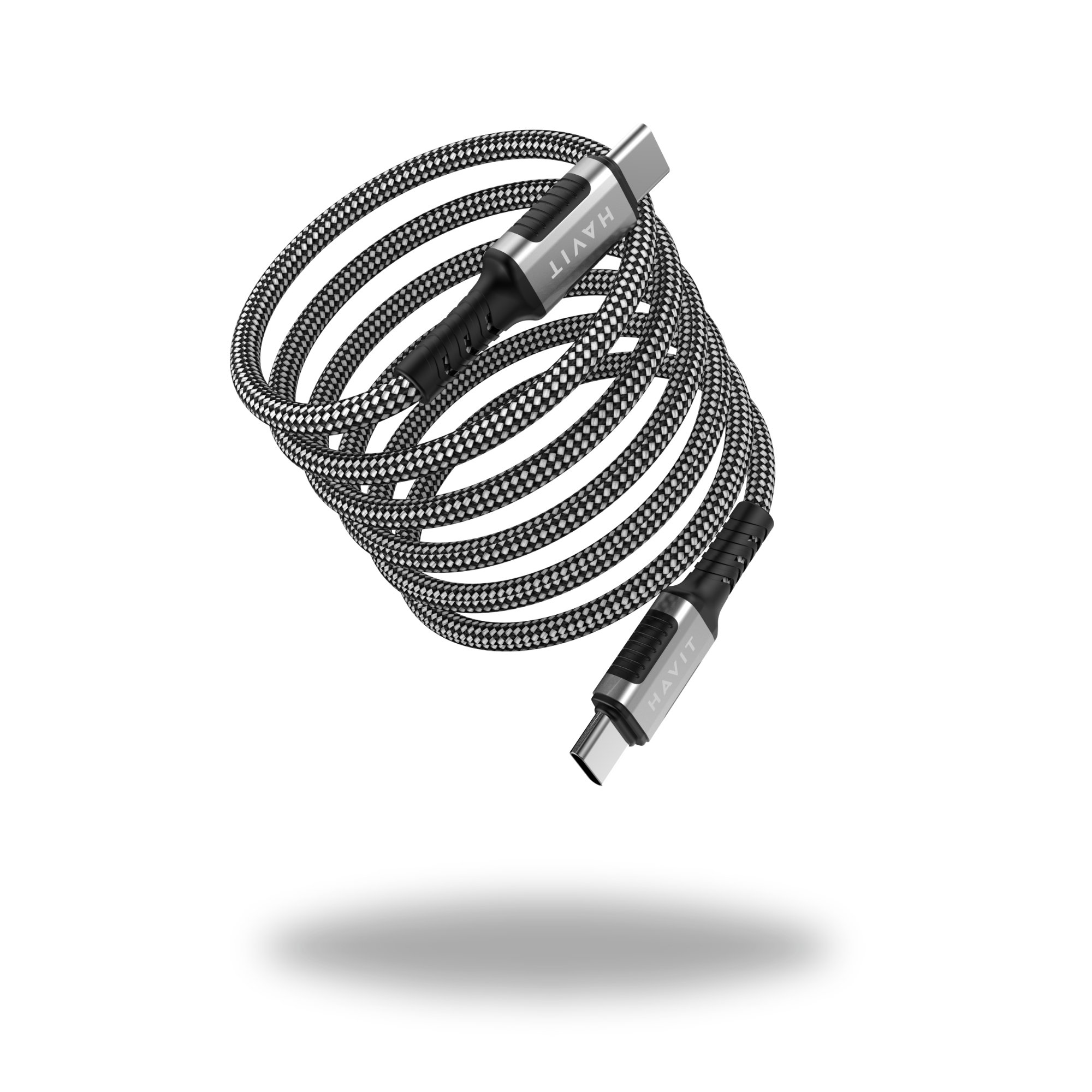 HAVIT USB Type-C to Type-C Magnetic Fast Charging Braided Cable