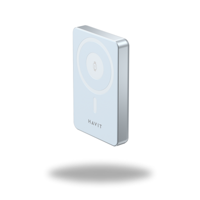 HAVIT Fast magnetic charging with power bank for smartphone and smartwatch devices.