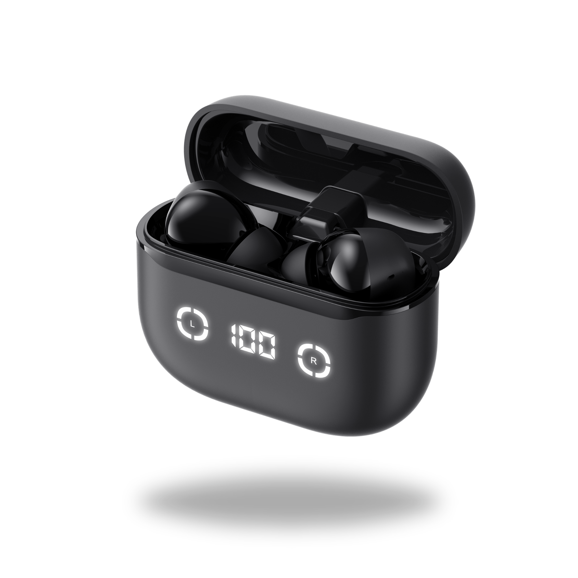 HAVIT Wireless Bluetooth TWS Earbuds LED Display Case Deep Bass Black