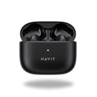 HAVIT True Wireless Bluetooth Earbuds with Portable Charging Case Black