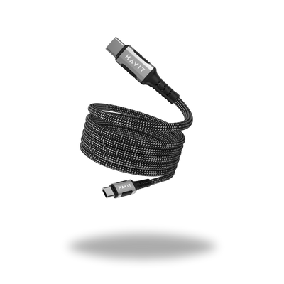 HAVIT USB Type-C to Type-C Magnetic Fast Charging Braided Cable