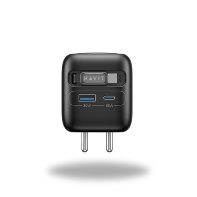 Havit 65W Dual Port Wall Charger (USB-A + USB-C)
