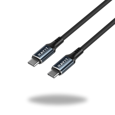 HAVIT CB6310 USB-C to USB-C PD60W Fast Charging Nylon Braided Cable (1m)
