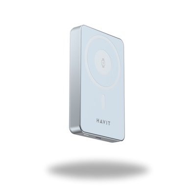 HAVIT Fast magnetic charging with power bank for smartphone and smartwatch devices.