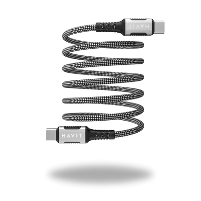 HAVIT USB Type-C to Type-C Magnetic Fast Charging Braided Cable