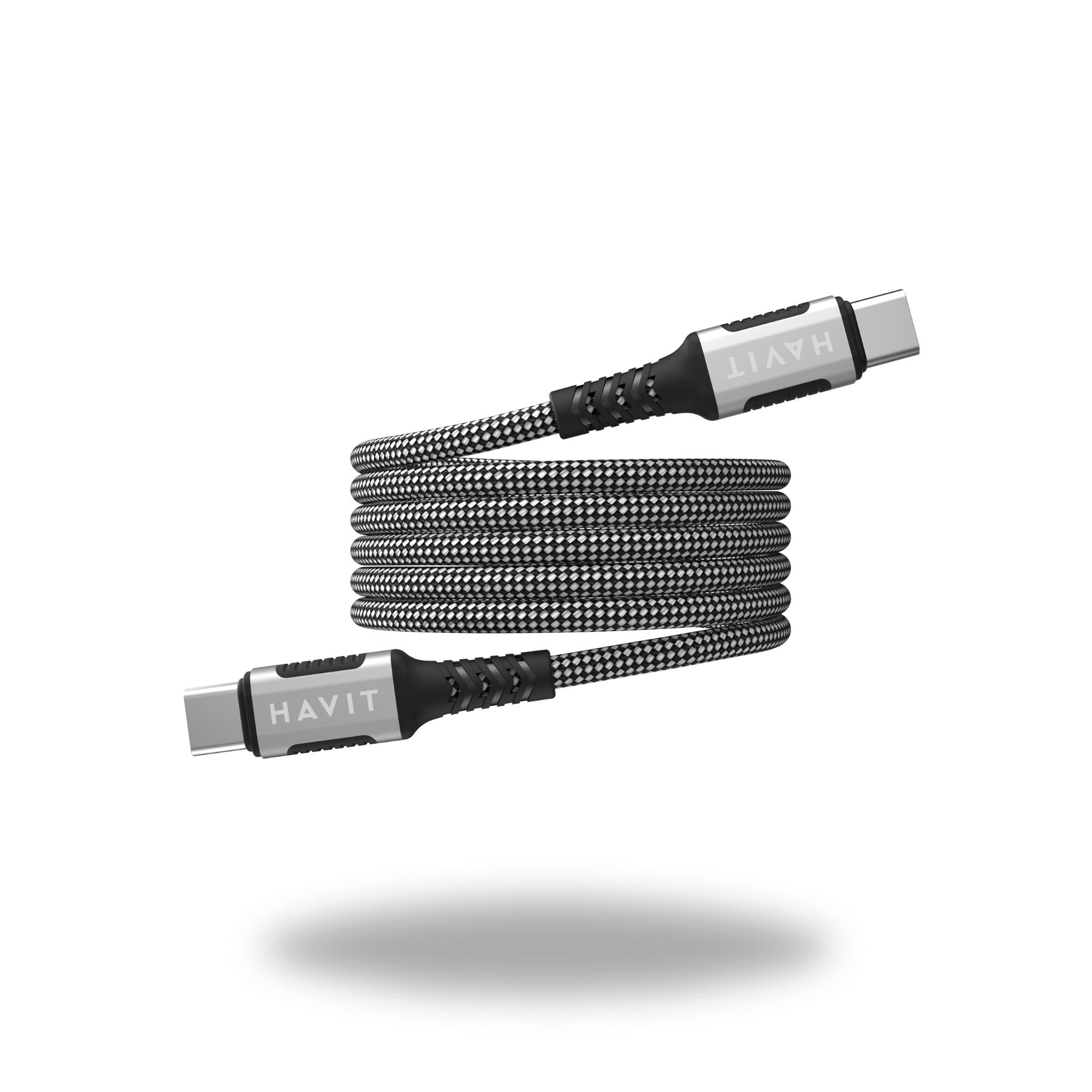 HAVIT USB Type-C to Type-C Magnetic Fast Charging Braided Cable