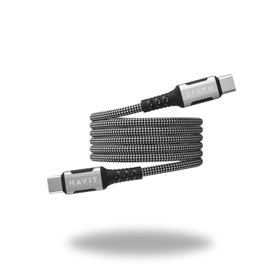 HAVIT USB Type-C to Type-C Magnetic Fast Charging Braided Cable
